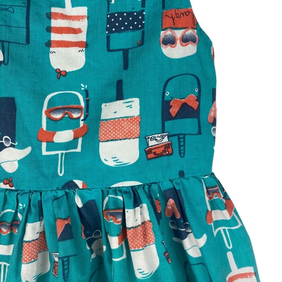 Next Girls Popsicle Cotton Sleeveless Dress - Size 3-4 yrs - Picture 3 of 7